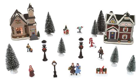 walmart christmas villages|More.